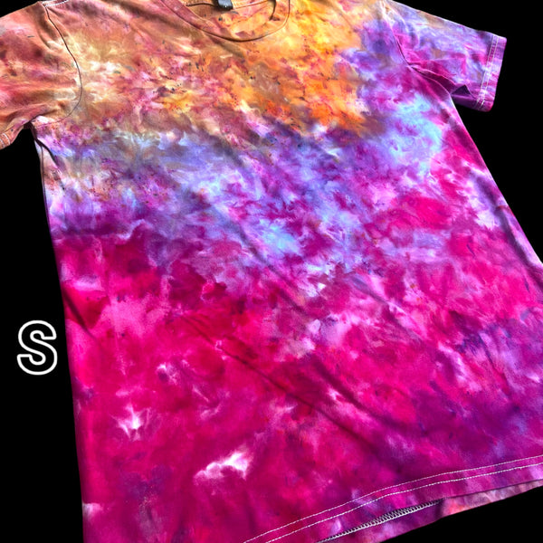 Small "Deep Sunset Scrunch" Tiedye shirt