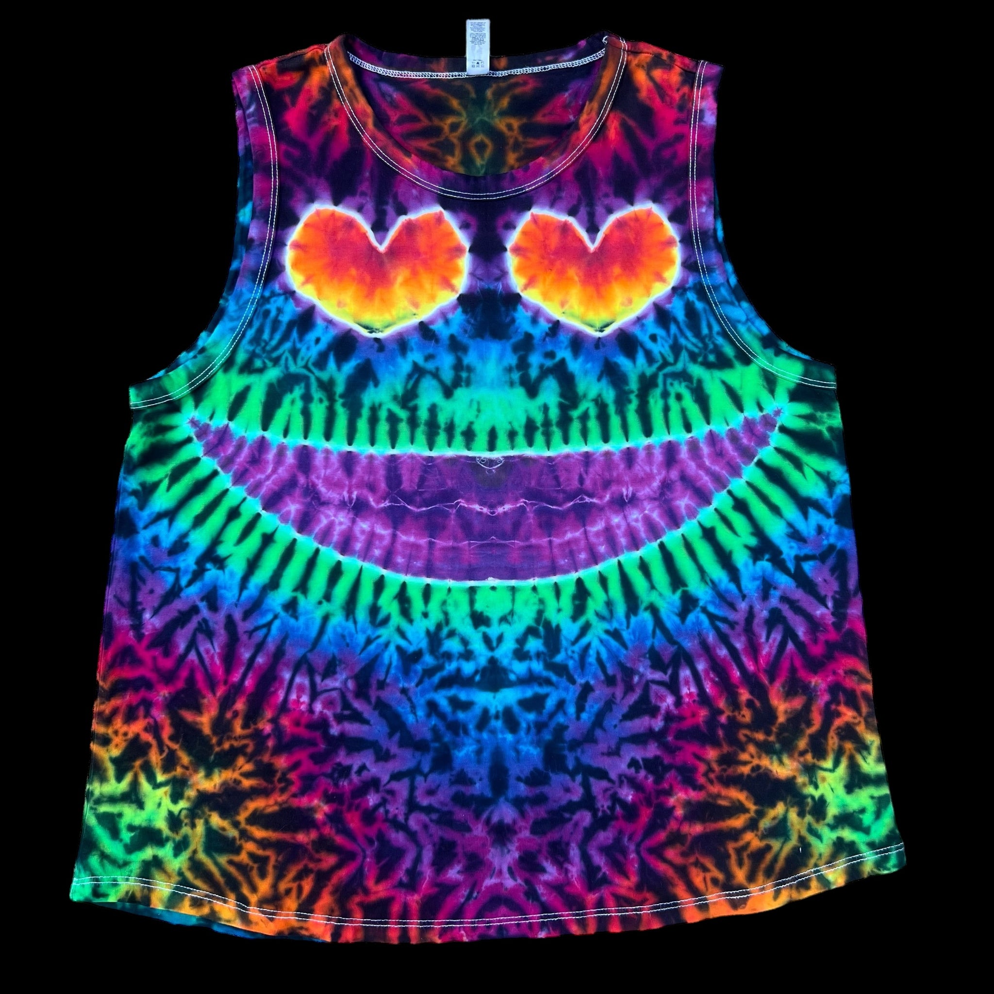 Large WO’s "All Smiles" Tiedye Tank