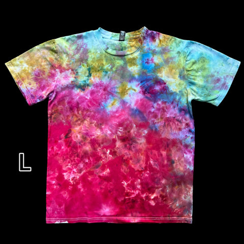 Large "Deep Colorful Scrunch" Tiedye Shirt