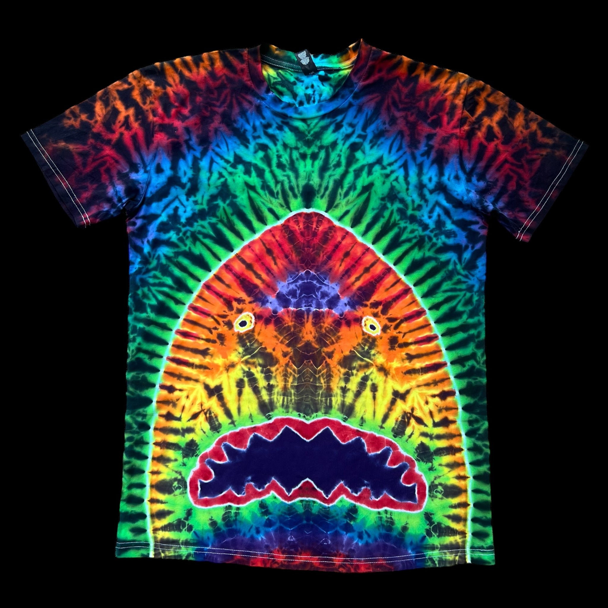 Medium "Shark Attack" Tiedye Shirt