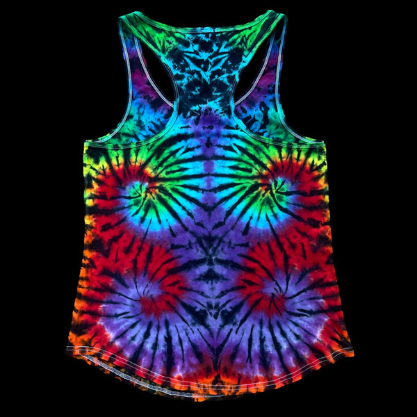 Large WO’s Peace Sign Tiedye Racerback Tank