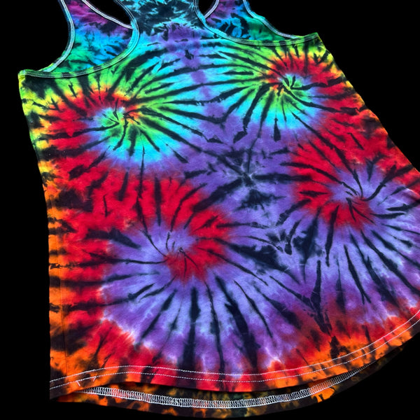 Large WO’s Peace Sign Tiedye Racerback Tank