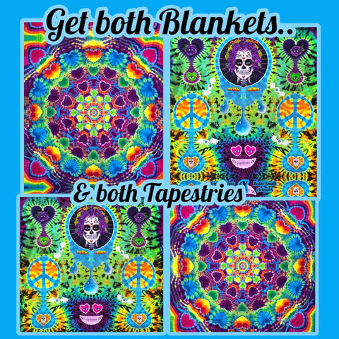 2X Blanket/2X Tapestry Combo Bundle! SALE