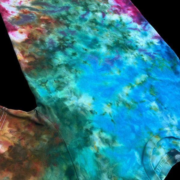 Medium "Earthy Deep Scrunch" Tiedye Shirt