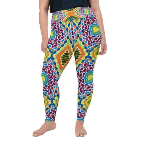 TieDye Print Plus Size Leggings