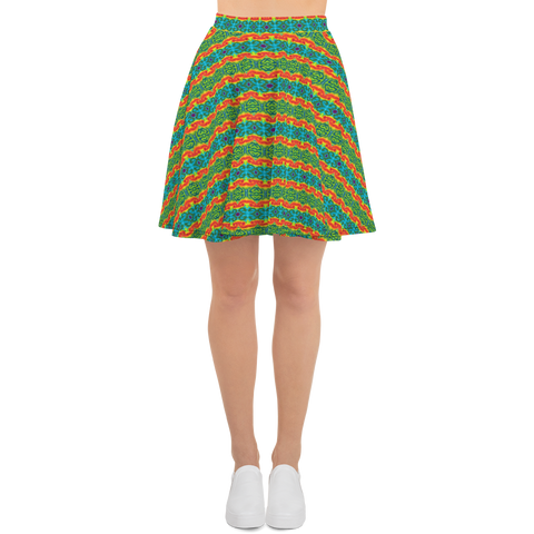 TieDye Print Skater Skirt