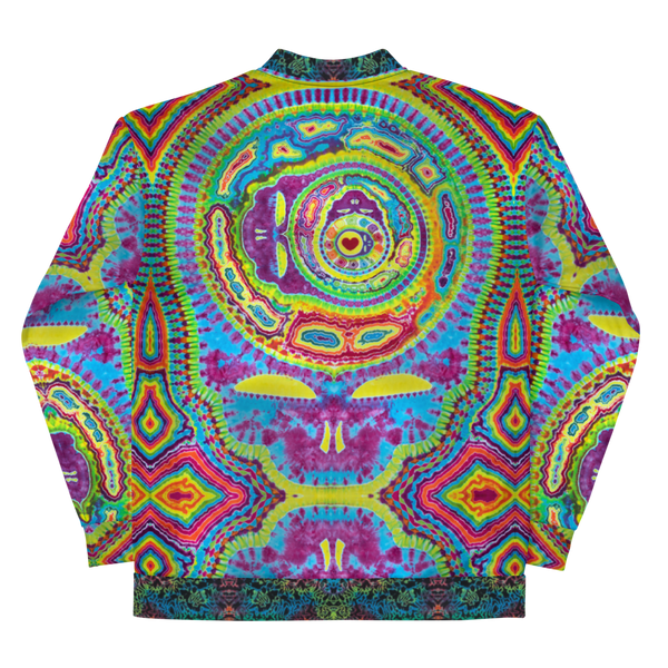 Unisex Tiedye Spinception Bomber Jacket W/ LOGO