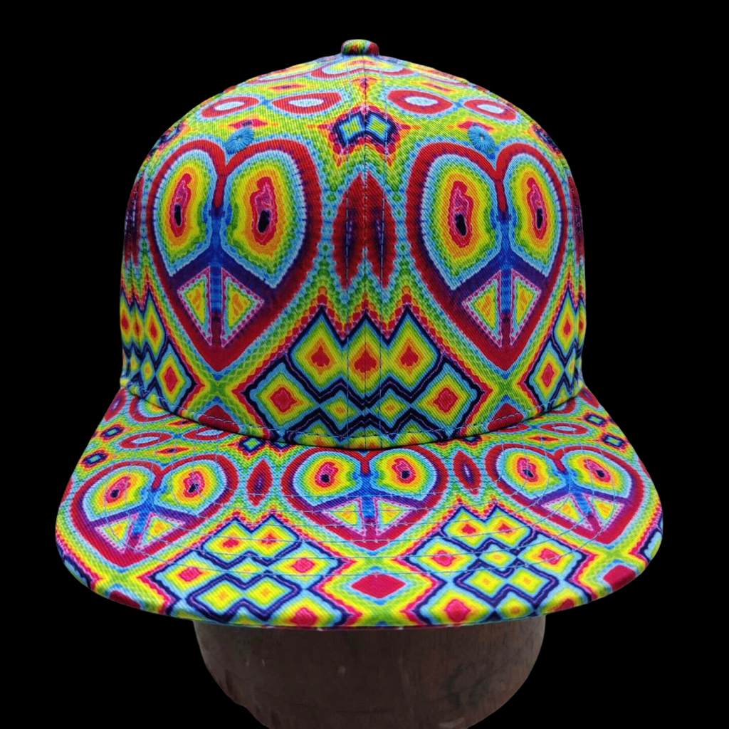 LSD Acid Psychedelic Hippie Tripping Embroidered Snapback Hat 