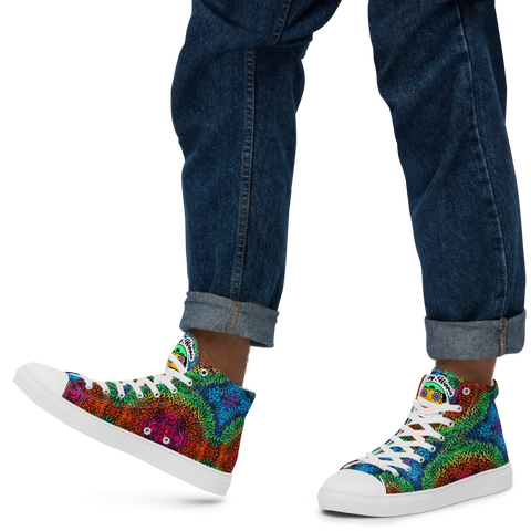 Men’s High Top TieDye Canvas Shoes