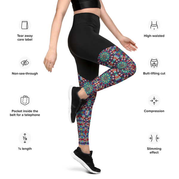 TieDye Print Sports Leggings