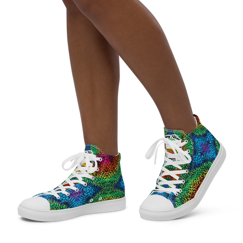 Women’s high top canvas shoes